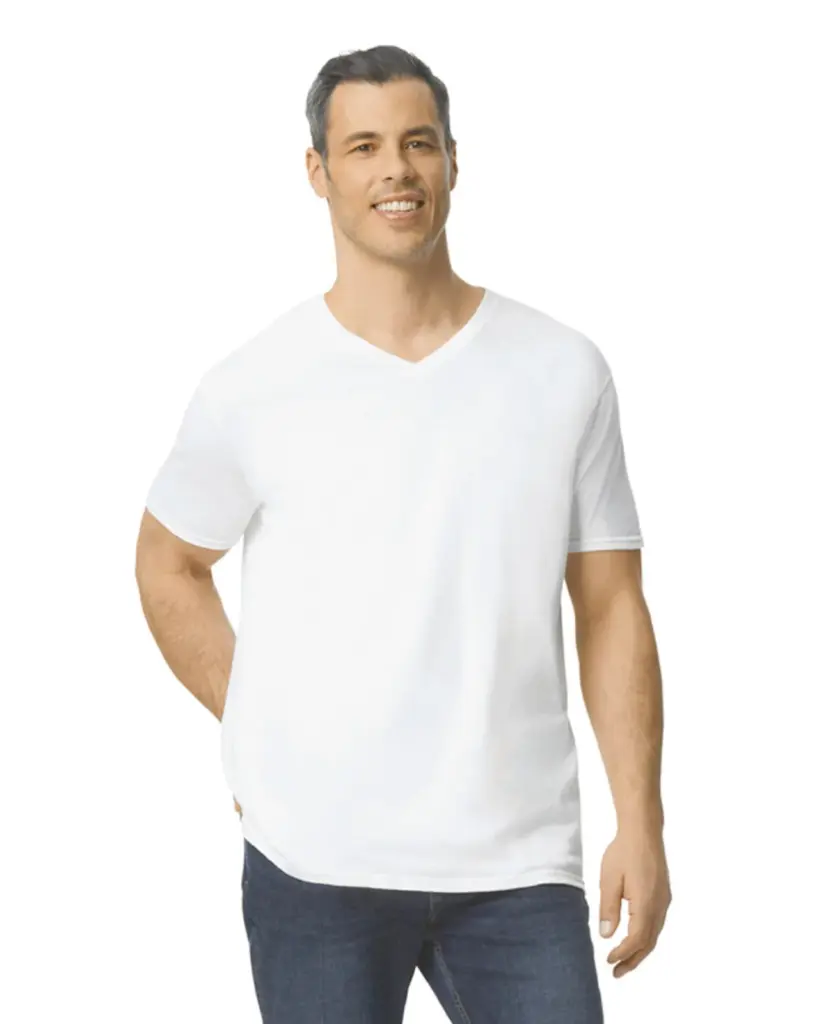 Softstyle Euro Fit Adult V-neck T-shirt — productfoto 15