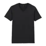 Softstyle Euro Fit Adult V-neck T-shirt, black — productfoto 16