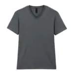 Softstyle Euro Fit Adult V-neck T-shirt, charcoal — productfoto 17