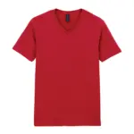 Softstyle Euro Fit Adult V-neck T-shirt, cherry red — productfoto 18