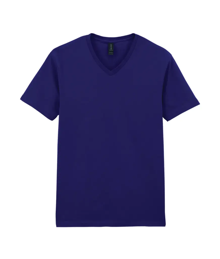 Softstyle Euro Fit Adult V-neck T-shirt, navy — productfoto 20
