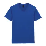 Softstyle Euro Fit Adult V-neck T-shirt, royal blue — productfoto 22