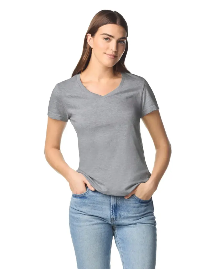 Softstyle® Fitted Ladies' V-neck T-shirt