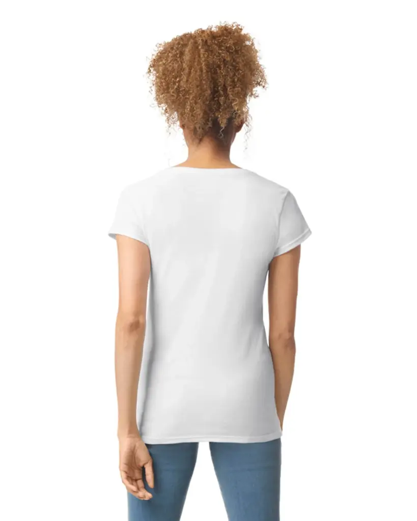 Softstyle® Fitted Ladies' V-neck T-shirt — productfoto 10