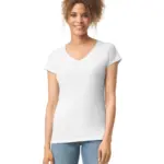Softstyle® Fitted Ladies' V-neck T-shirt — productfoto 13