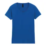 Softstyle® Fitted Ladies' V-neck T-shirt, royal blue — productfoto 20