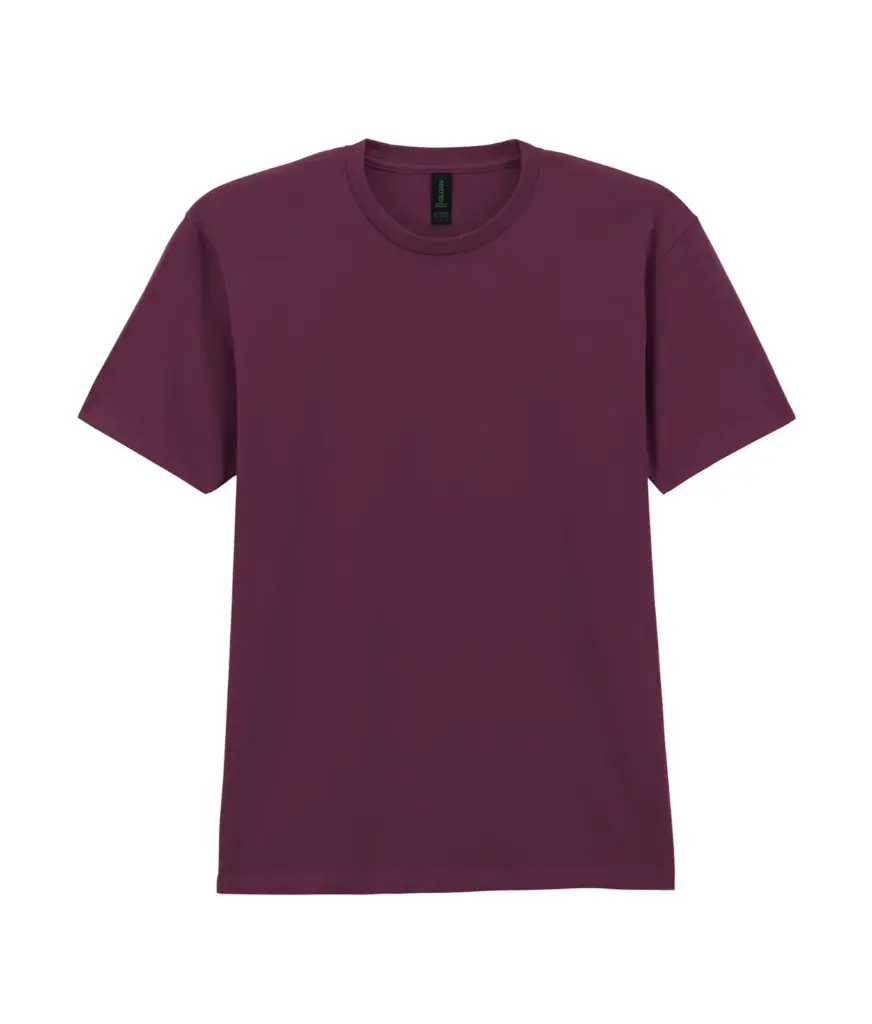 PS_GI65000_MAROON - Hidalgo-werbeartikel Heren-T-shirt Softstyle Midweight, maroon — productfoto 12