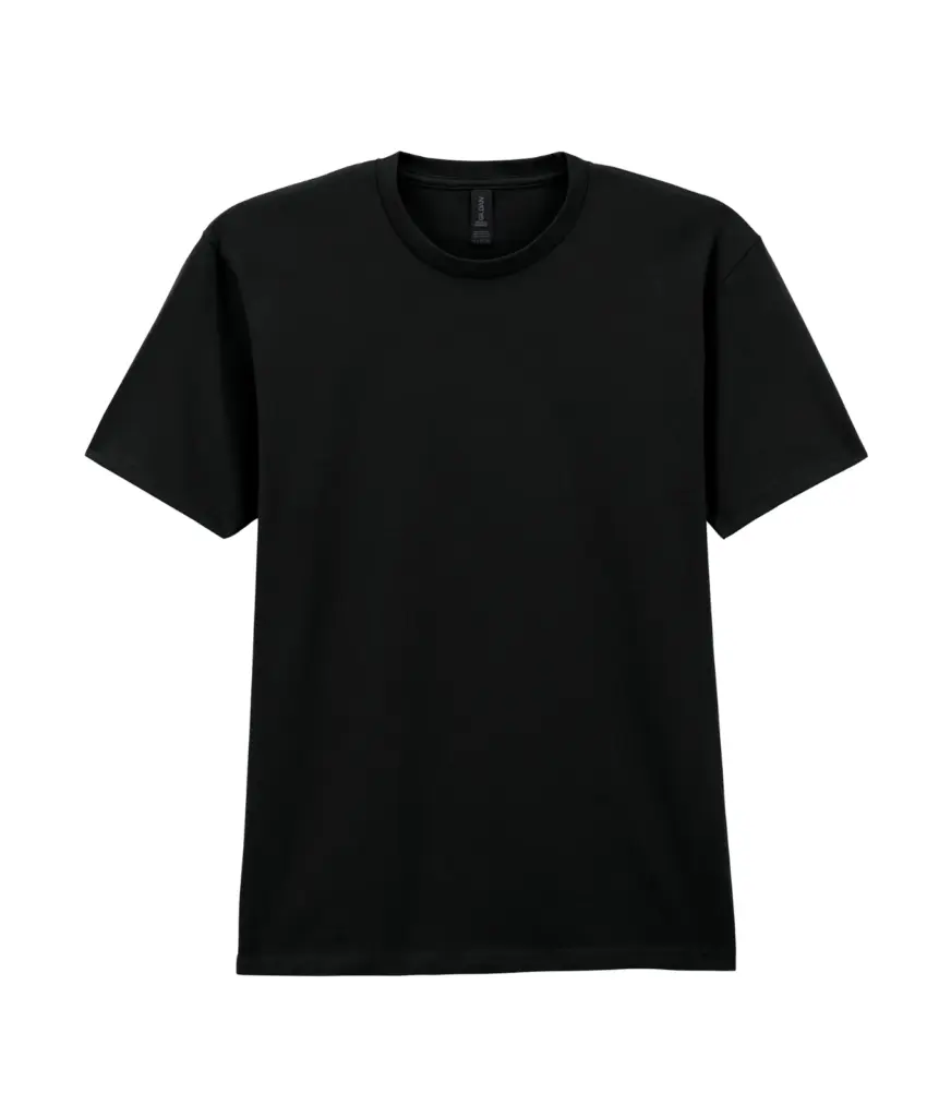 PS_GI65000_PITCHBLACK - Hidalgo-werbeartikel Heren-T-shirt Softstyle Midweight, pitch black — productfoto 17