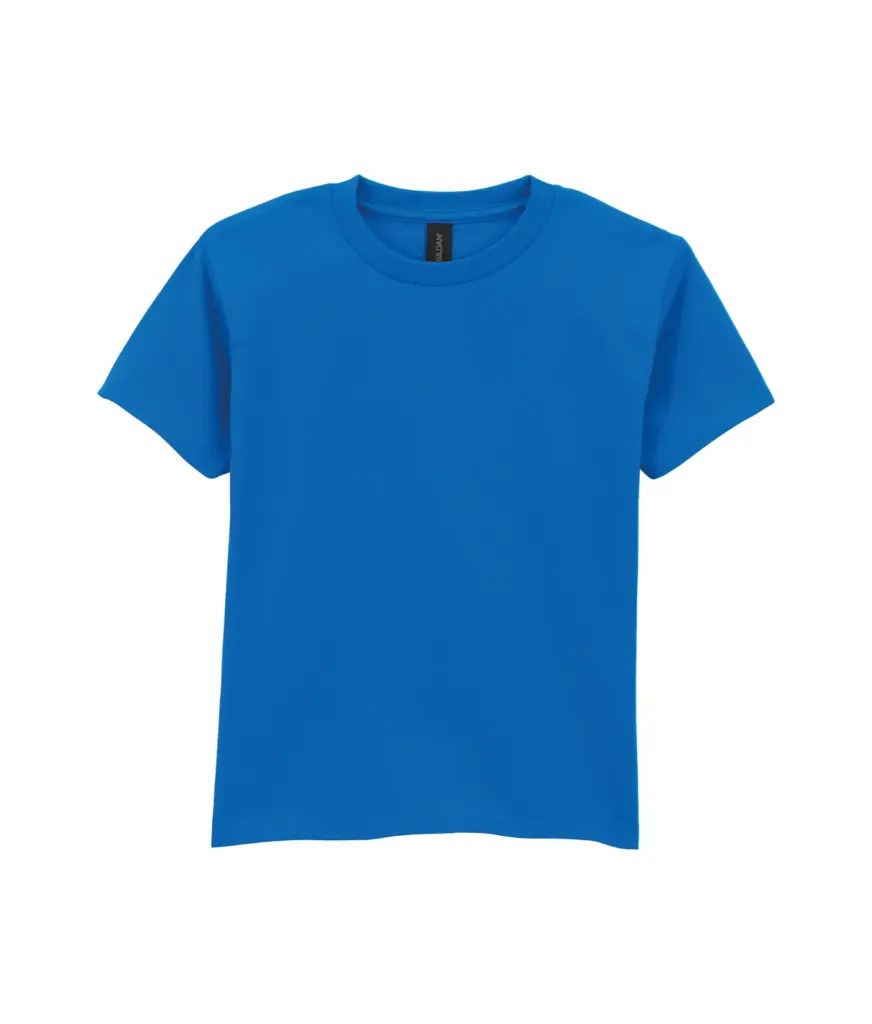 Kinder lightgewicht softstyle T-shirt, royal — productfoto 10