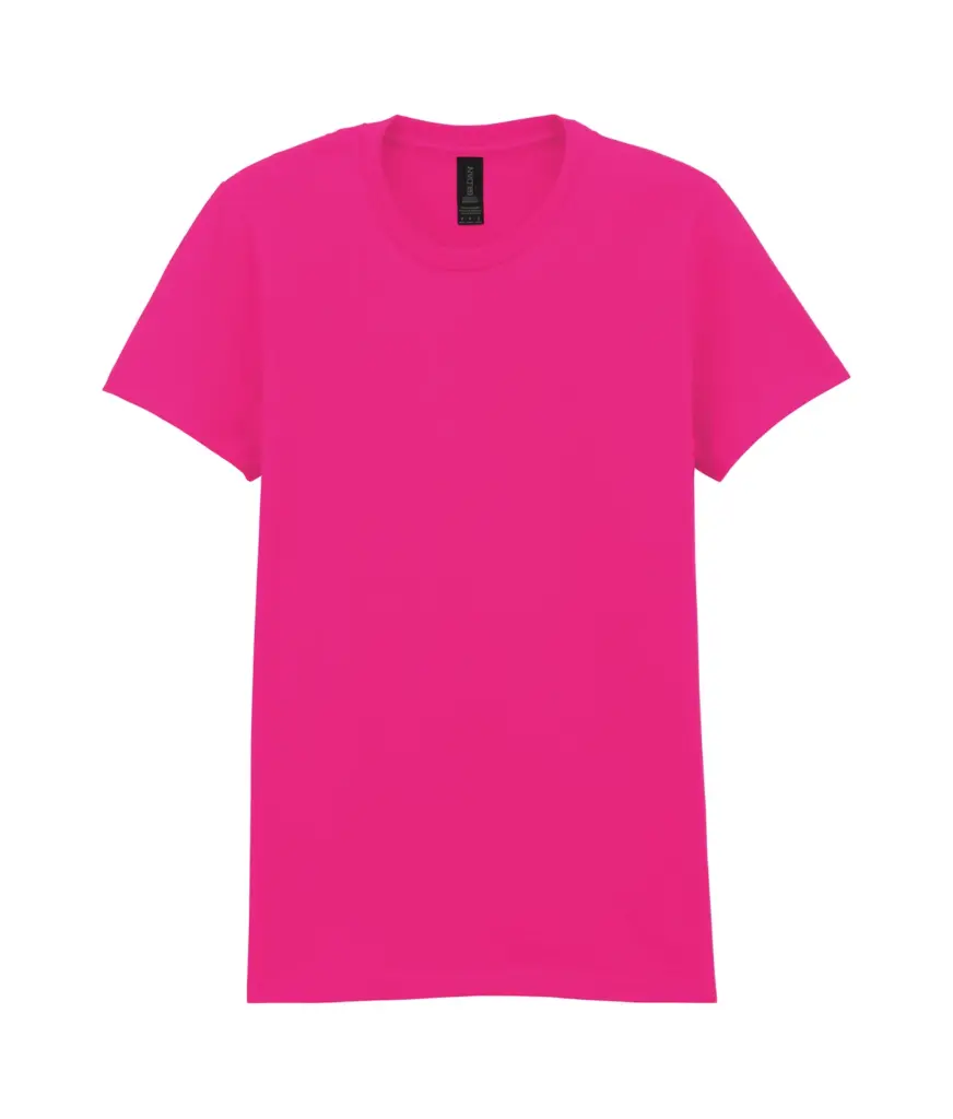 Dames-T-shirt Softstyle Midweight, heliconia — productfoto 6
