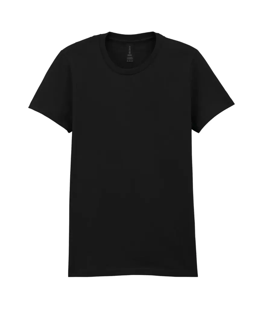 PS_GI65000L_PITCHBLACK - Hidalgo-werbeartikel Dames-T-shirt Softstyle Midweight, pitch black — productfoto 9
