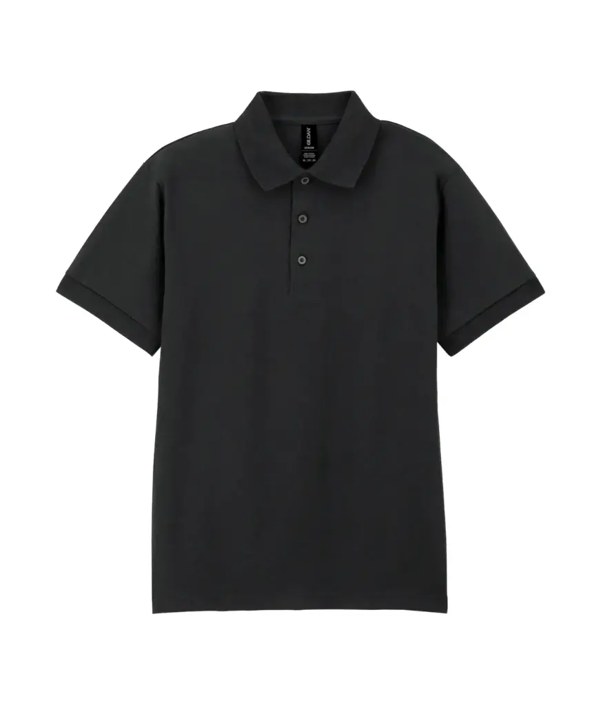 DryBlend® Adult Jersey Polo, black — productfoto 8