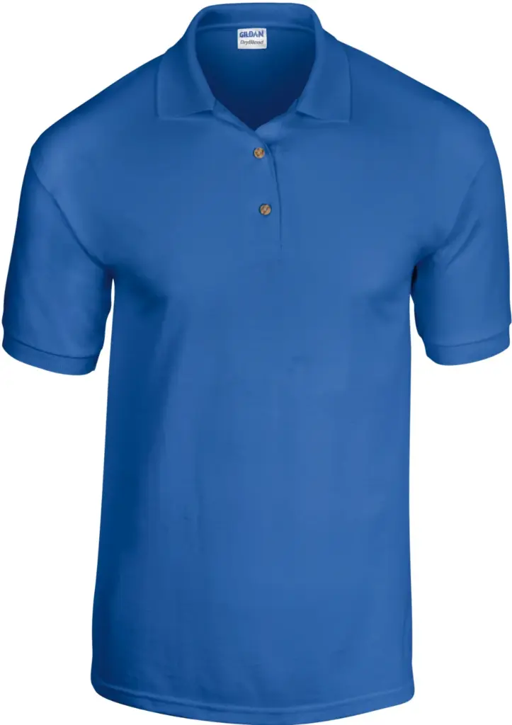 DryBlend® Adult Jersey Polo, royal blue — productfoto 11
