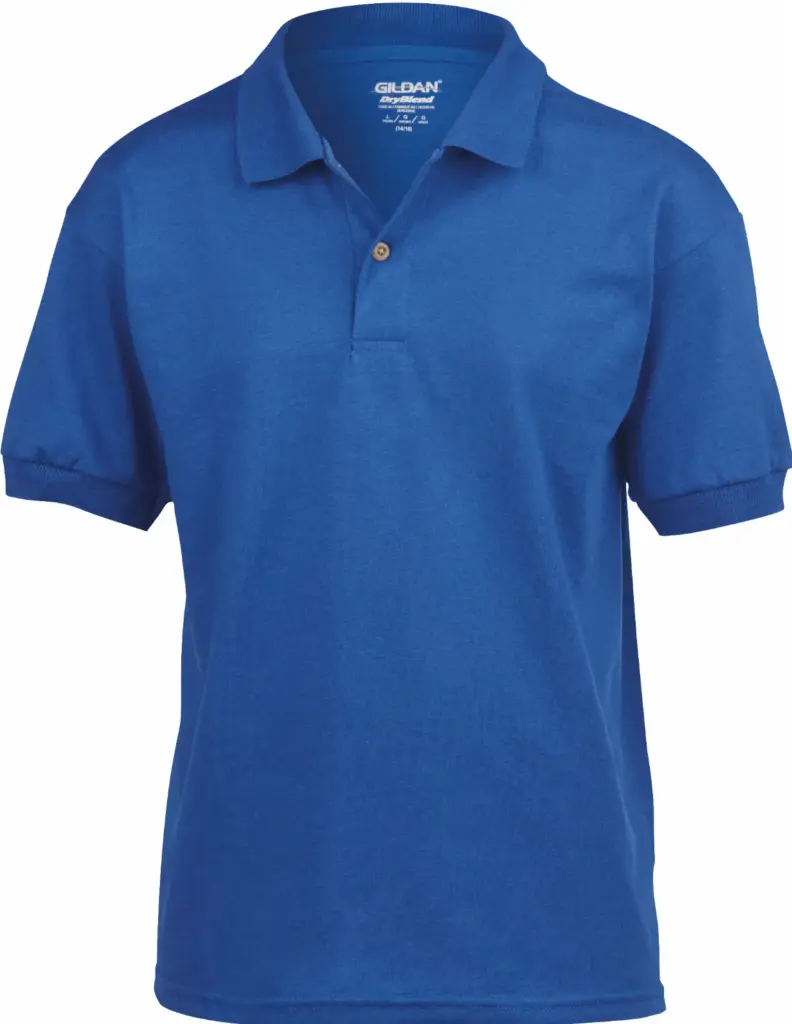 Dryblend Classic Fit Kinder Jersey Polo, royal blue — productfoto 11