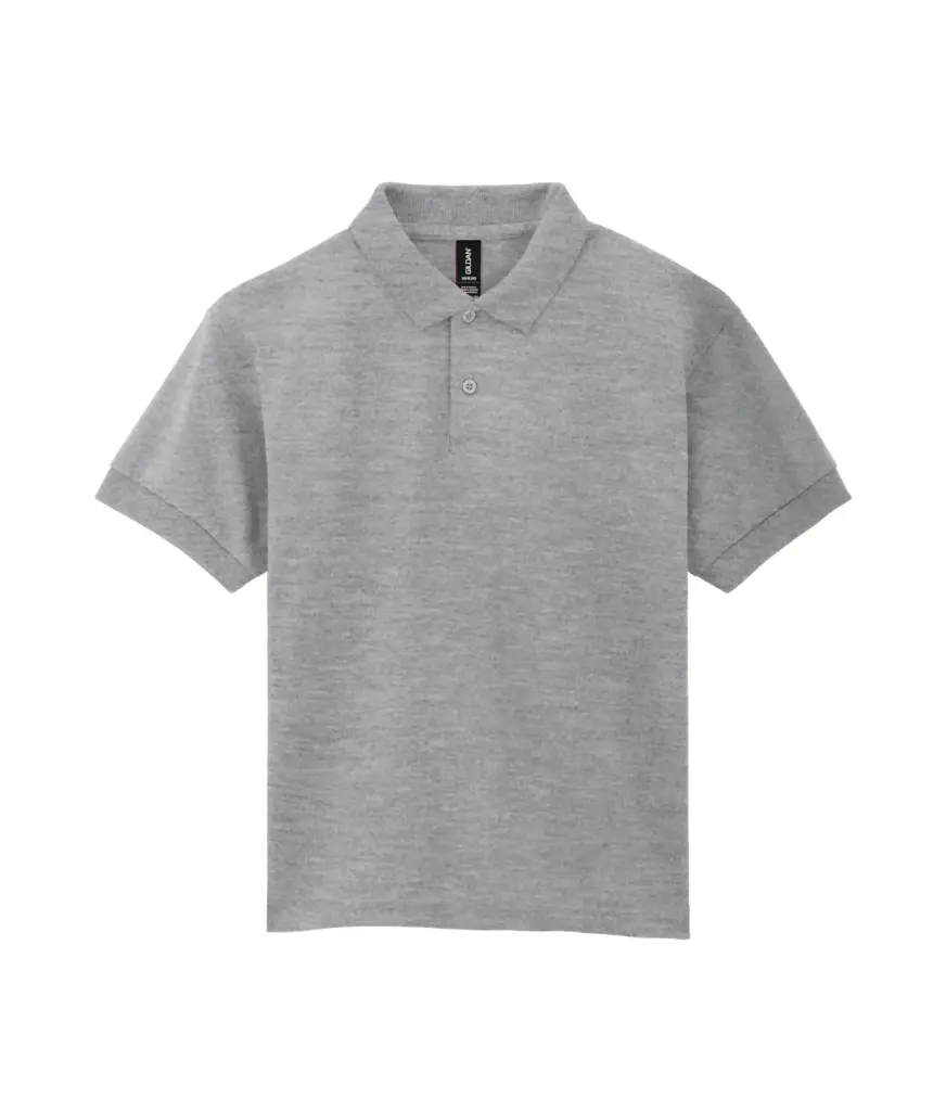 Dryblend Classic Fit Kinder Jersey Polo, sport grey — productfoto 12