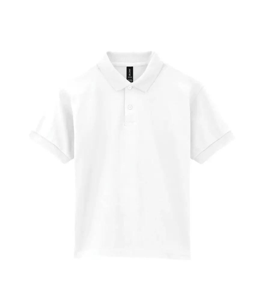 Dryblend Classic Fit Kinder Jersey Polo, white — productfoto 13