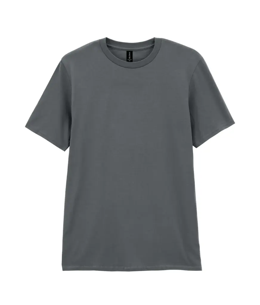 T-shirt voor volwassenen Softstyle, charcoal — productfoto 5
