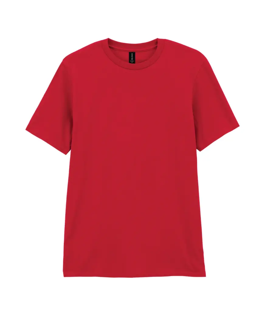 T-shirt voor volwassenen Softstyle, true red — productfoto 12