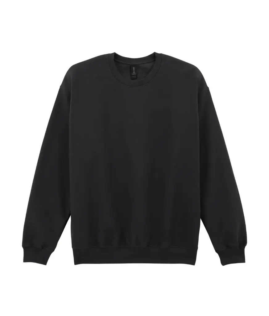Sweater ronde hals Midweight Softstyle, black — productfoto 7