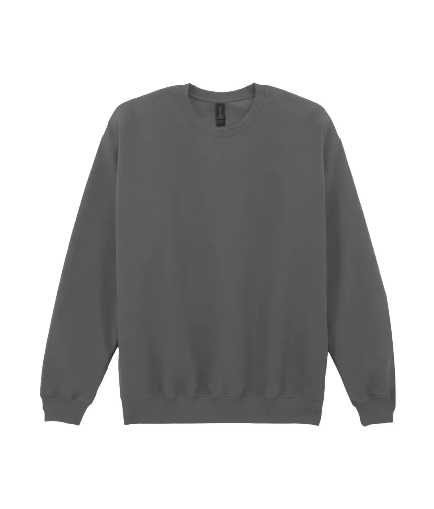 Sweater ronde hals Midweight Softstyle, charcoal — productfoto 8