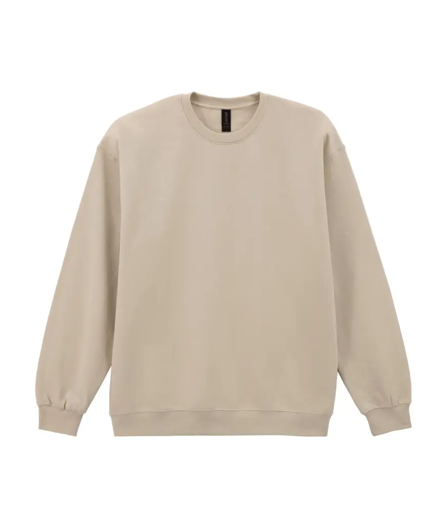 Sweater ronde hals Midweight Softstyle, sand — productfoto 20