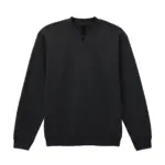 1/4 zip fleece sweater, black — productfoto 5