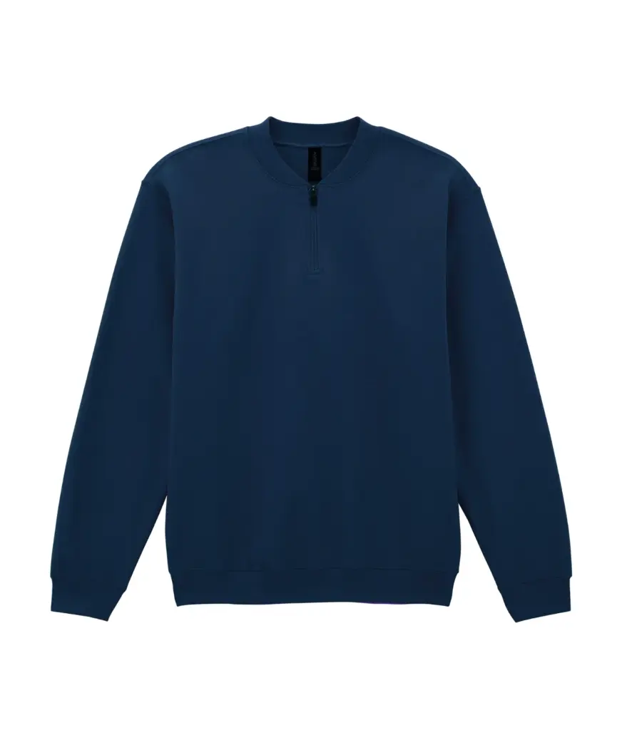 PS_GISF008_NAVY - Hidalgo-werbeartikel 1/4 zip fleece sweater, navy — productfoto 6