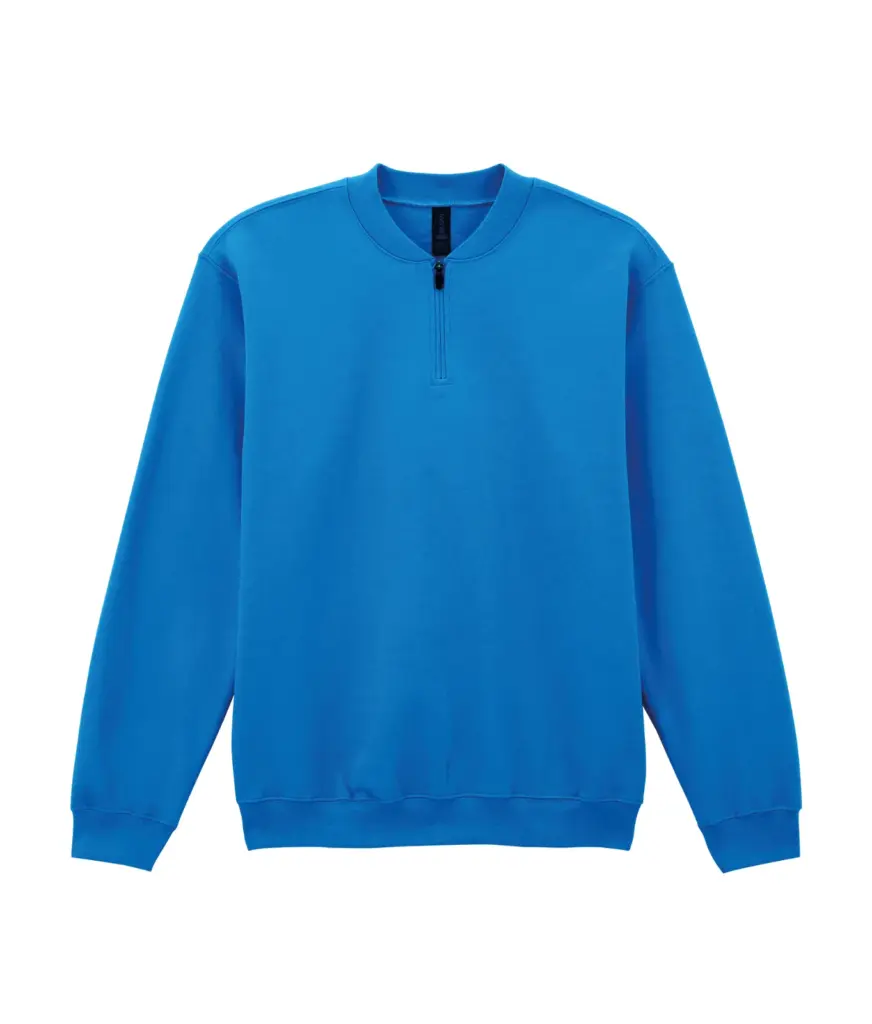 PS_GISF008_ROYAL - Hidalgo-werbeartikel 1/4 zip fleece sweater, royal — productfoto 7