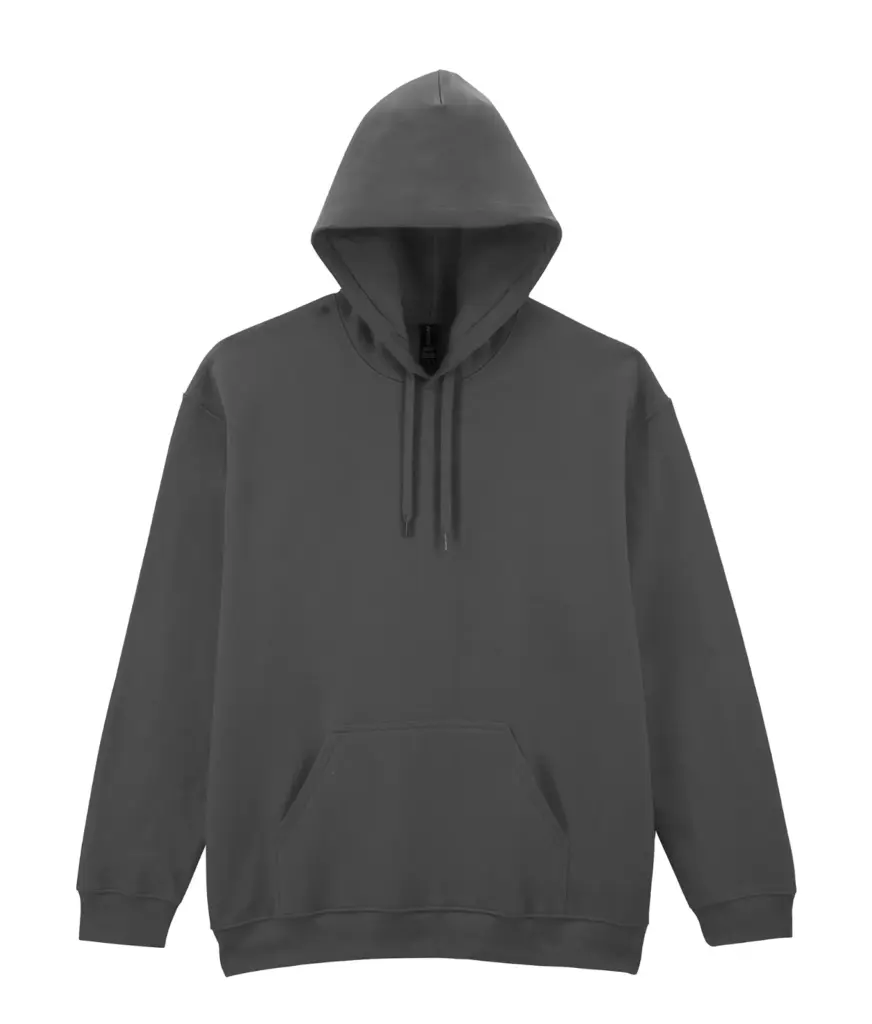 Sweater met capuchon Midweight Softstyle, charcoal — productfoto 7