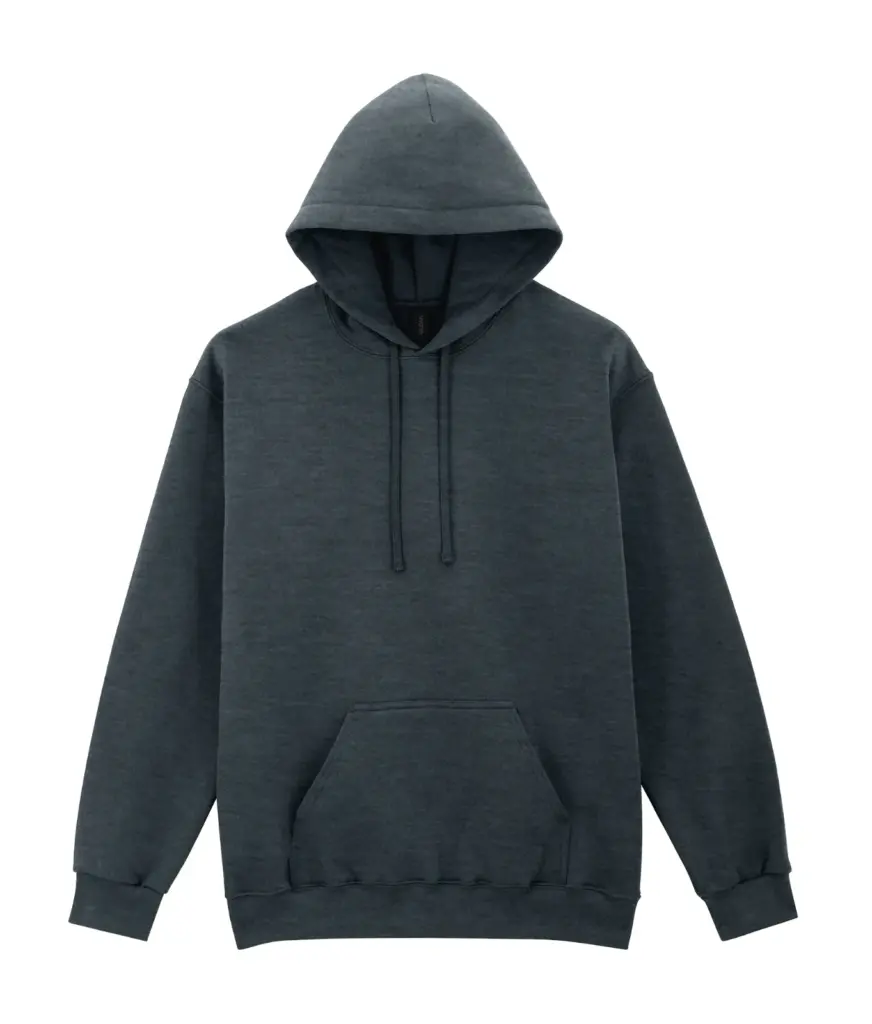 Sweater met capuchon Midweight Softstyle, dark heather — productfoto 10