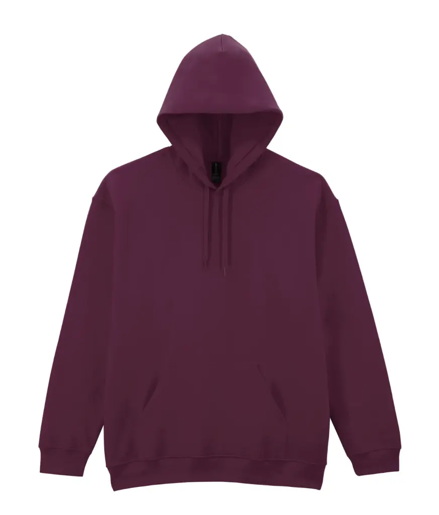 Sweater met capuchon Midweight Softstyle, maroon — productfoto 13