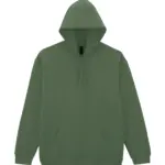 Sweater met capuchon Midweight Softstyle, military green — productfoto 14