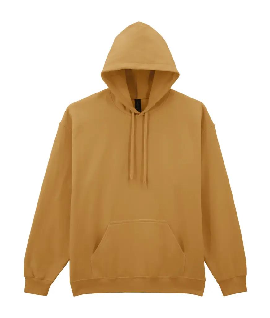 Sweater met capuchon Midweight Softstyle, mustard — productfoto 15