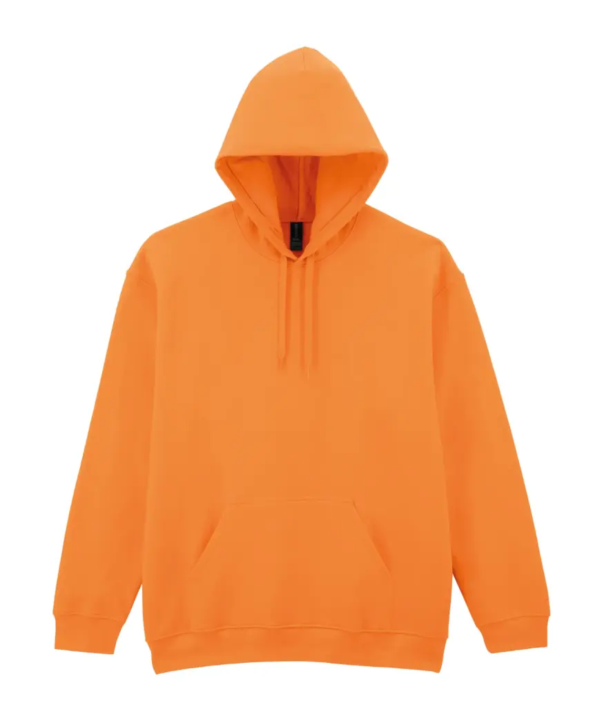 Sweater met capuchon Midweight Softstyle, tangerine — productfoto 28