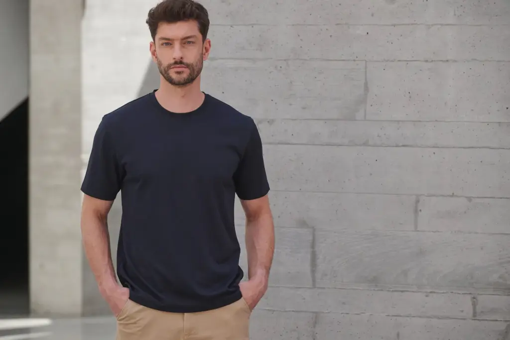 H075-2_2026 - Hidalgo-werbeartikel Uniseks T-shirt Coolplus® — productfoto 2