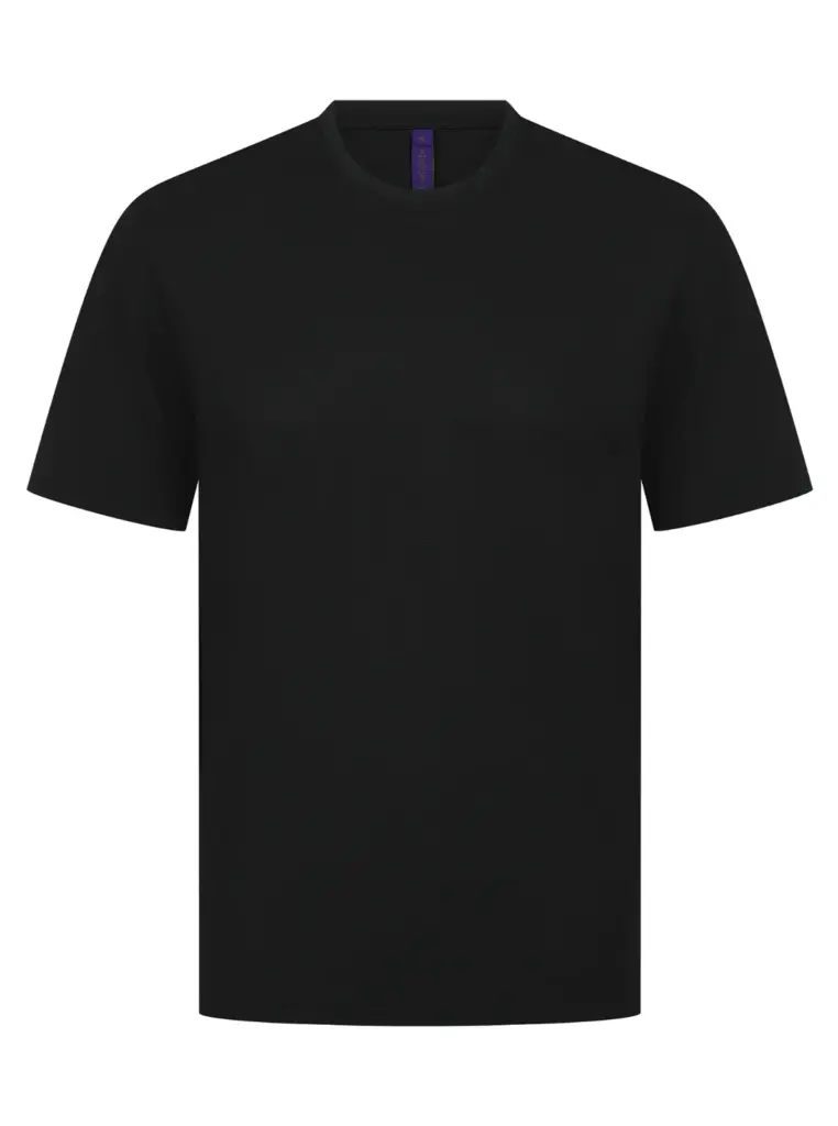 PS_H075_BLACK - Hidalgo-werbeartikel Uniseks T-shirt Coolplus®, black — productfoto 4