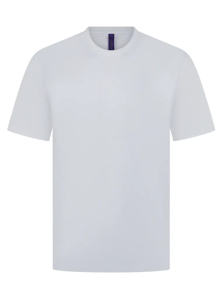 PS_H075_WHITE - Hidalgo-werbeartikel Uniseks T-shirt Coolplus®, white — productfoto 8