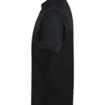 Herenpolo van gerecycled polyester, black — productfoto 4