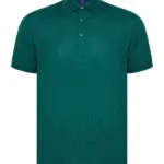 Herenpolo van gerecycled polyester, bottle green — productfoto 10