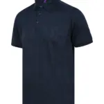 Herenpolo van gerecycled polyester, navy — productfoto 17