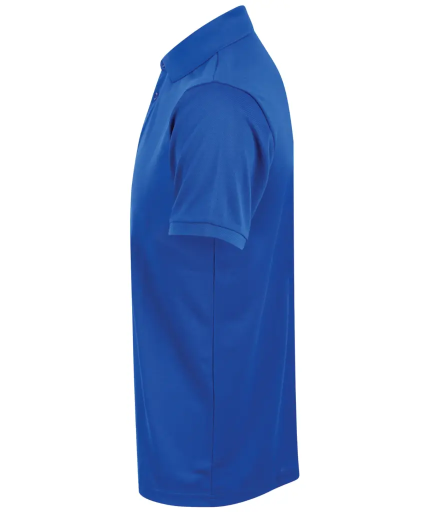 Herenpolo van gerecycled polyester, royal — productfoto 20