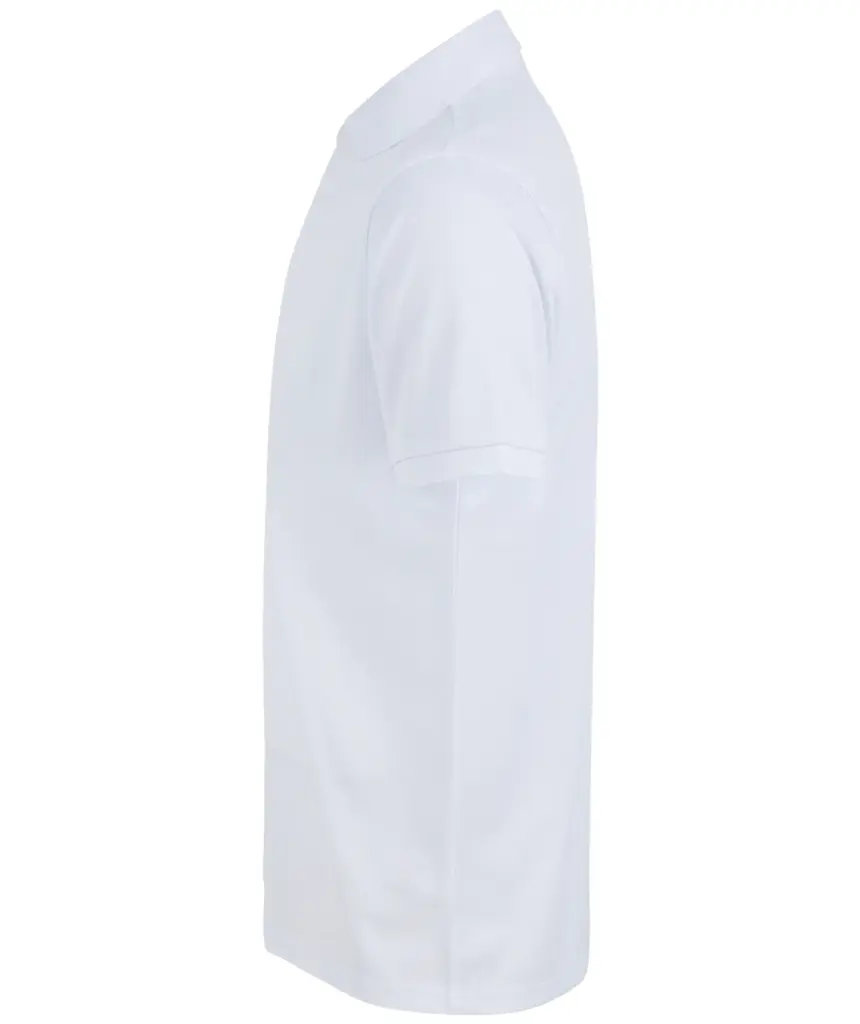 Herenpolo van gerecycled polyester, white — productfoto 24