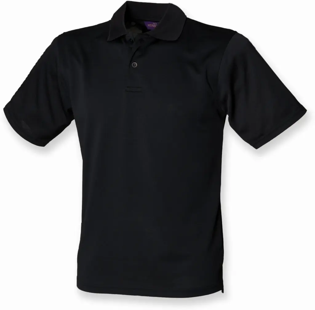 Men´s Coolplus®  Polo Shirt, black — productfoto 3