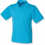 Men´s Coolplus®  Polo Shirt, turquoise — productfoto 17