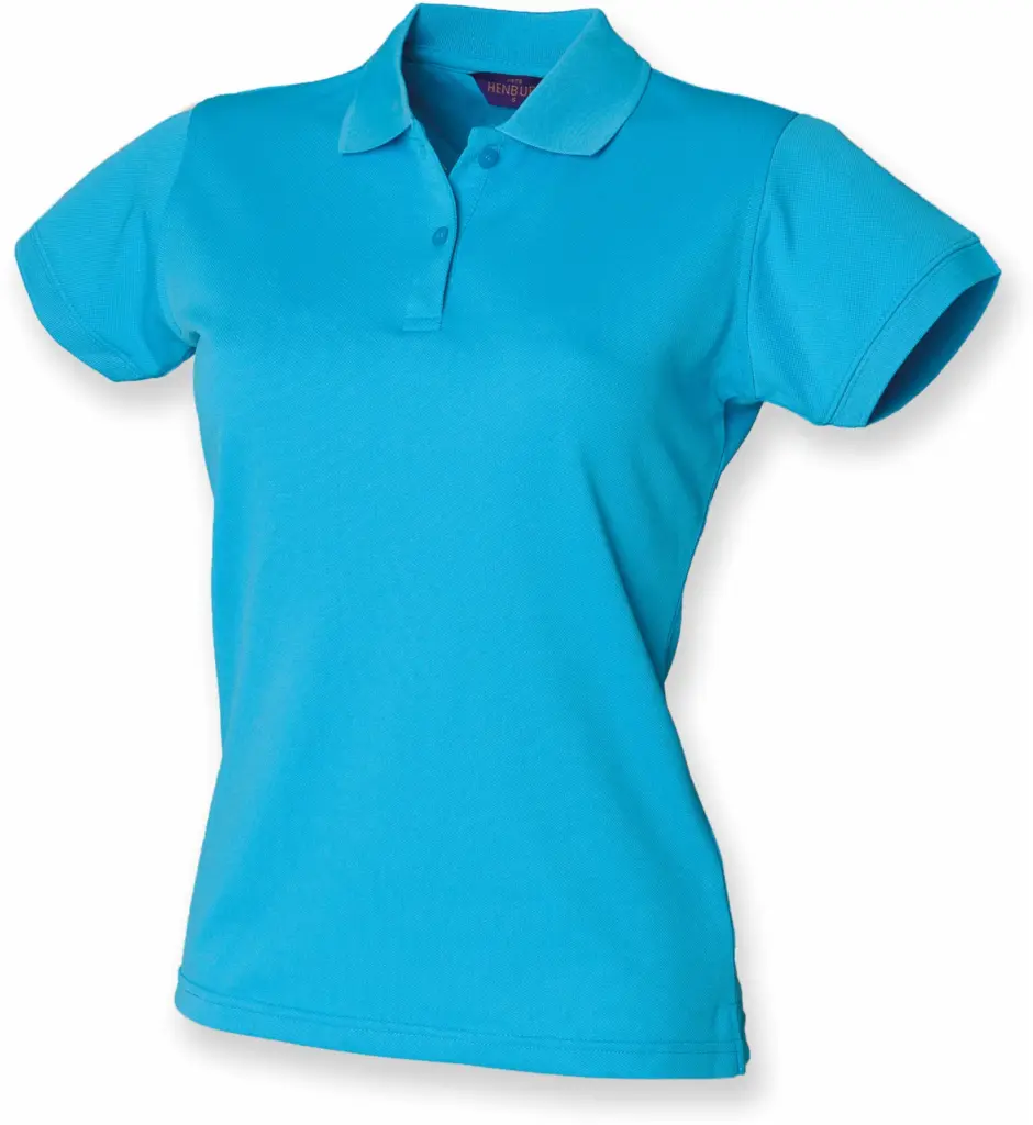 Ladies Coolplus®  Polo Shirt, turquoise — productfoto 18