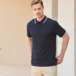 Men's Coolplus® Tipped Polo Shirt — productfoto 2