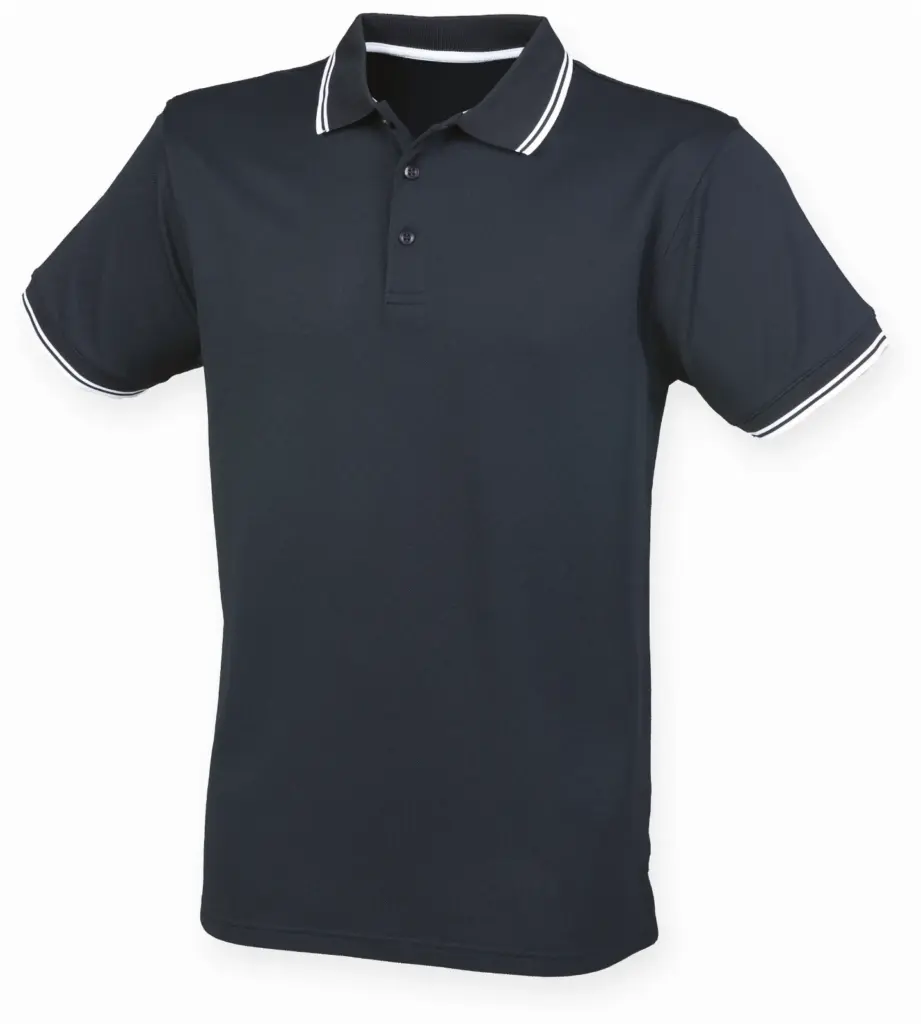 Men's Coolplus® Tipped Polo Shirt, navy / white — productfoto 5