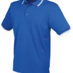 Men's Coolplus® Tipped Polo Shirt, royal / white — productfoto 6