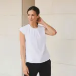 Ladies pleat front blouse — productfoto 2