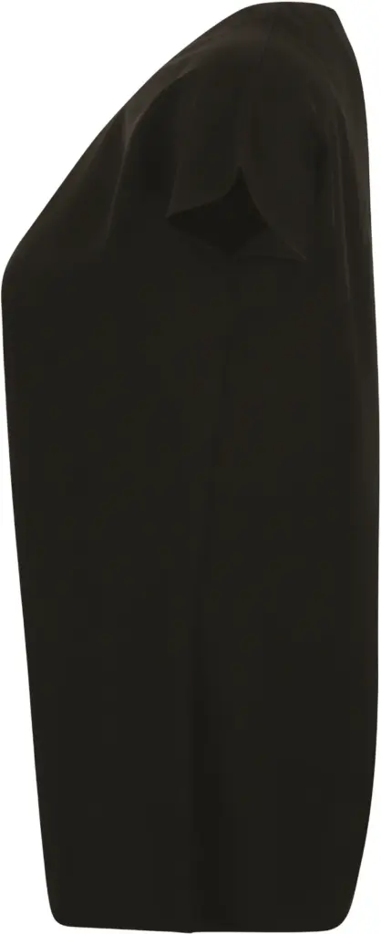 Ladies pleat front blouse, black — productfoto 3